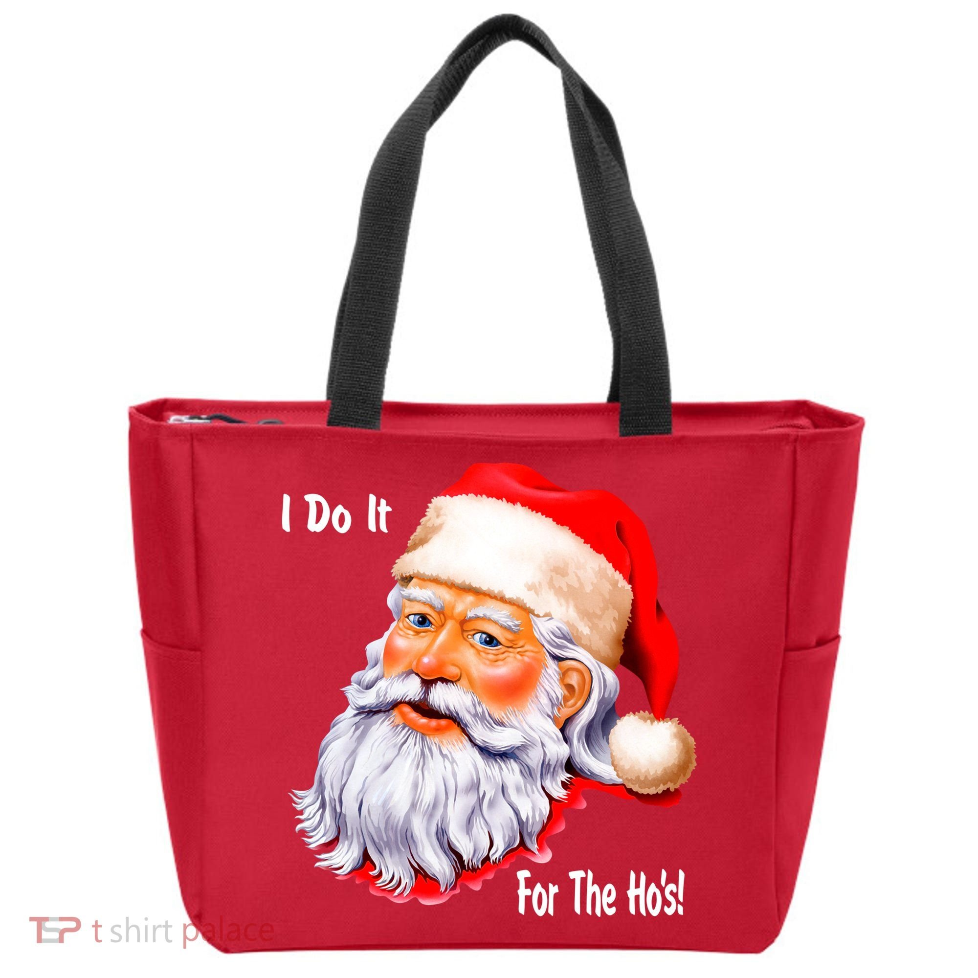 Funny Santa Claus I Do It For The HO'S Christmas Tote Bag