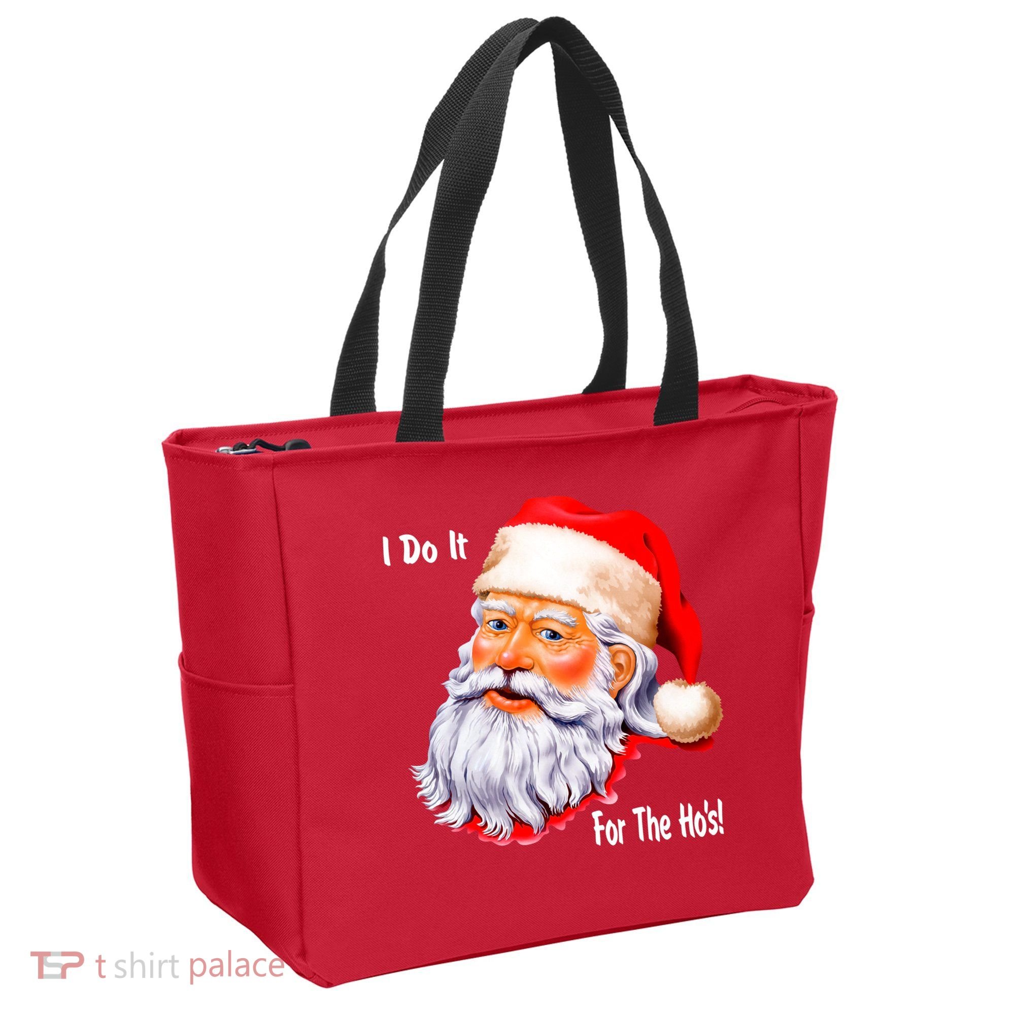 Funny Santa Claus I Do It For The HO'S Christmas Tote Bag