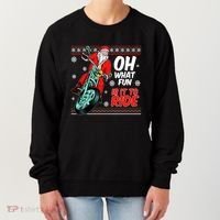 Funny Santa Oh What Fun It Is To Ride Motorcycle Women's Sweatshirt thumb 0