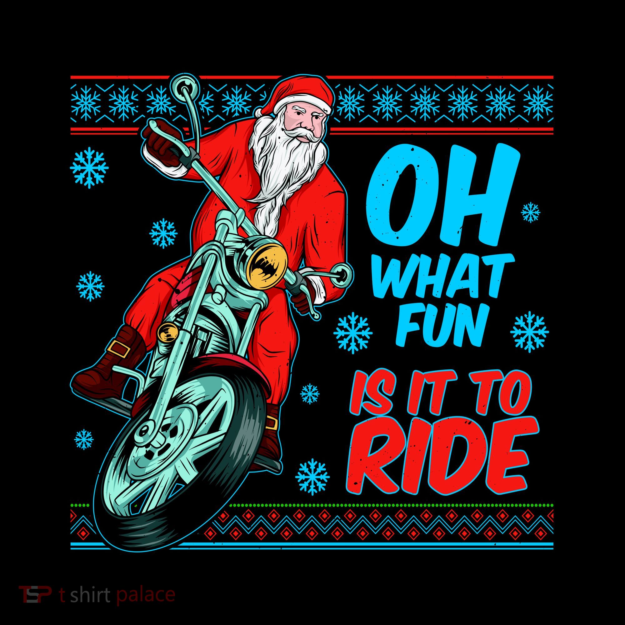Funny Santa Oh What Fun It Is To Ride Motorcycle Coffee Mug