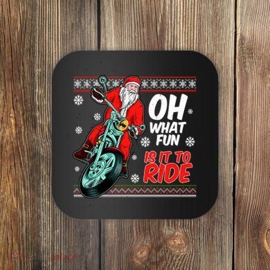 Funny Santa Oh What Fun It Is To Ride Motorcycle Coaster