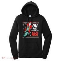 Funny Santa Oh What Fun It Is To Ride Motorcycle Women's Hoodie thumb 0