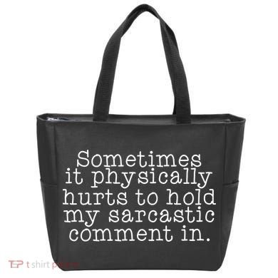 Funny Sarcastic Comment Tote Bag