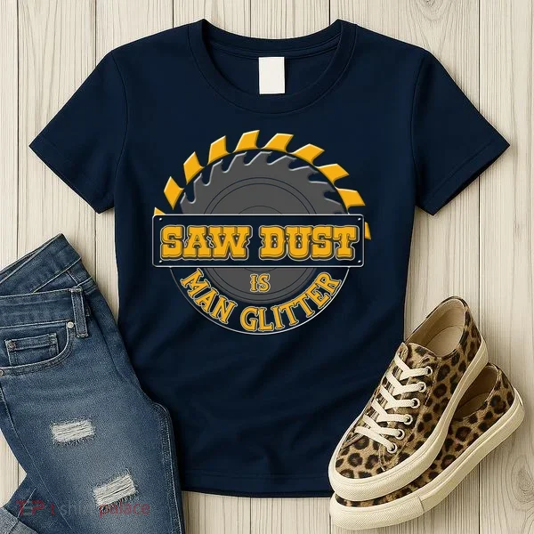 Funny Saw Dust Is Man Glitter Women's T-Shirt