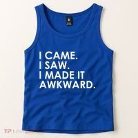 Funny Saying - I Came. I Saw. I Made It Awkward. Tank Top thumb 2