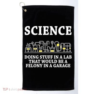 Funny Science Definition Golf Towel