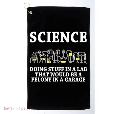 Funny Science Definition Golf Towel