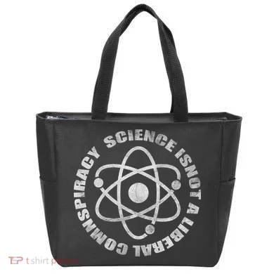 Funny Science Liberal Conspiracy Tote Bag