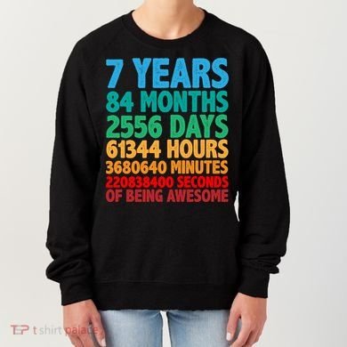 Funny Seven Years Old 7th Birthday Women's Sweatshirt