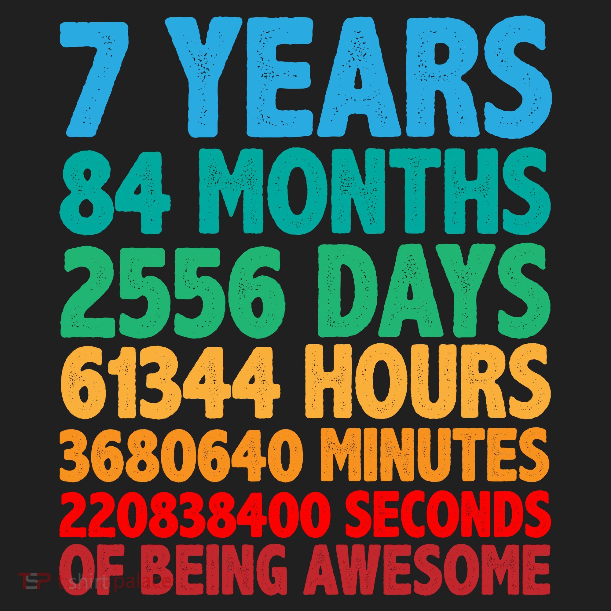 Funny Seven Years Old 7th Birthday Women's Sweatshirt