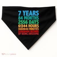 Funny Seven Years Old 7th Birthday USA-Made Doggie Bandana thumb 0