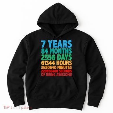 Funny Seven Years Old 7th Birthday Hoodie