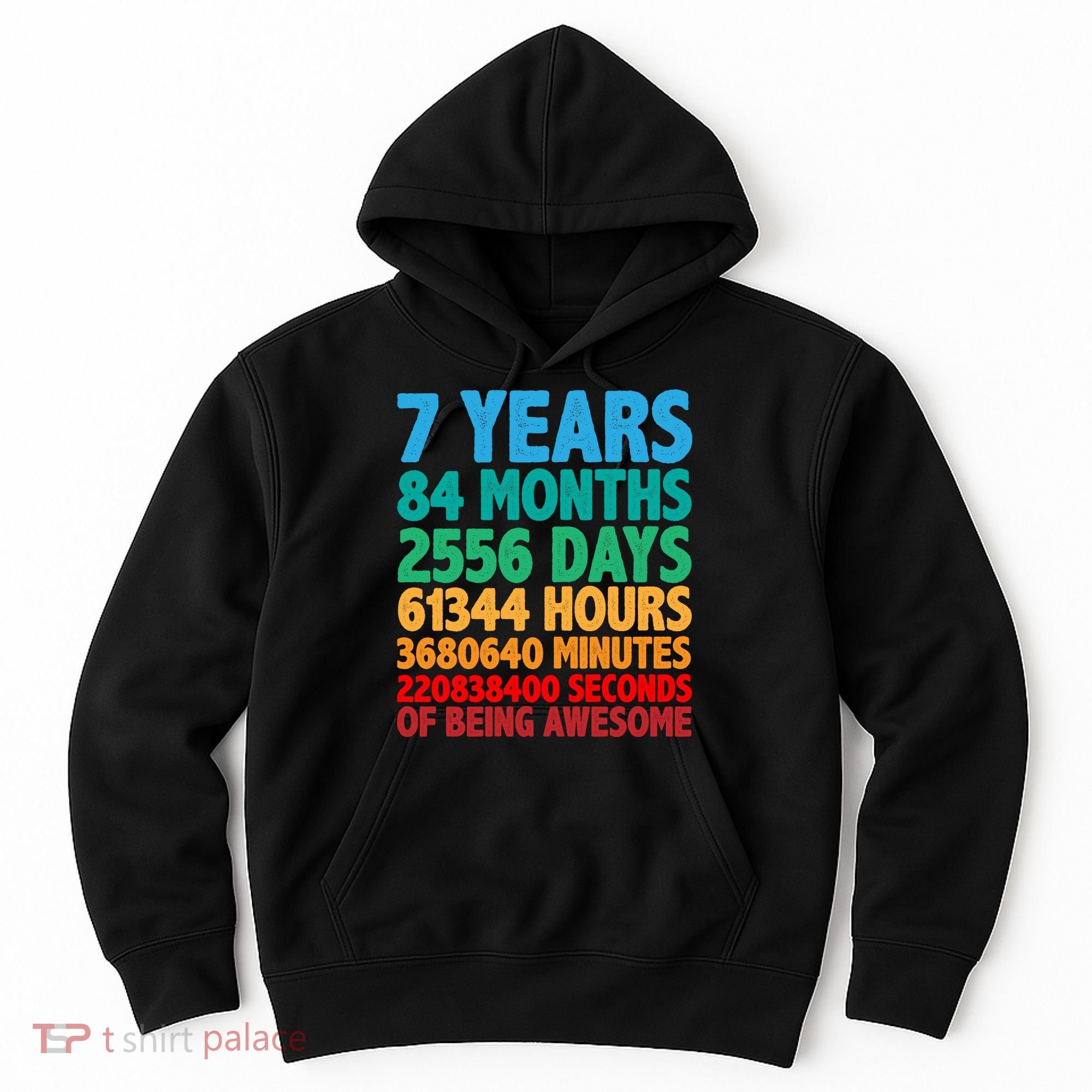 Funny Seven Years Old 7th Birthday Hoodie