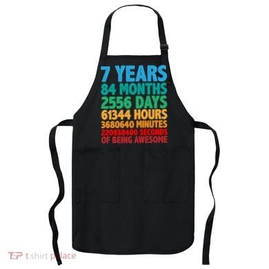 Funny Seven Years Old 7th Birthday Apron