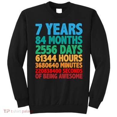 Funny Seven Years Old 7th Birthday Sweatshirt