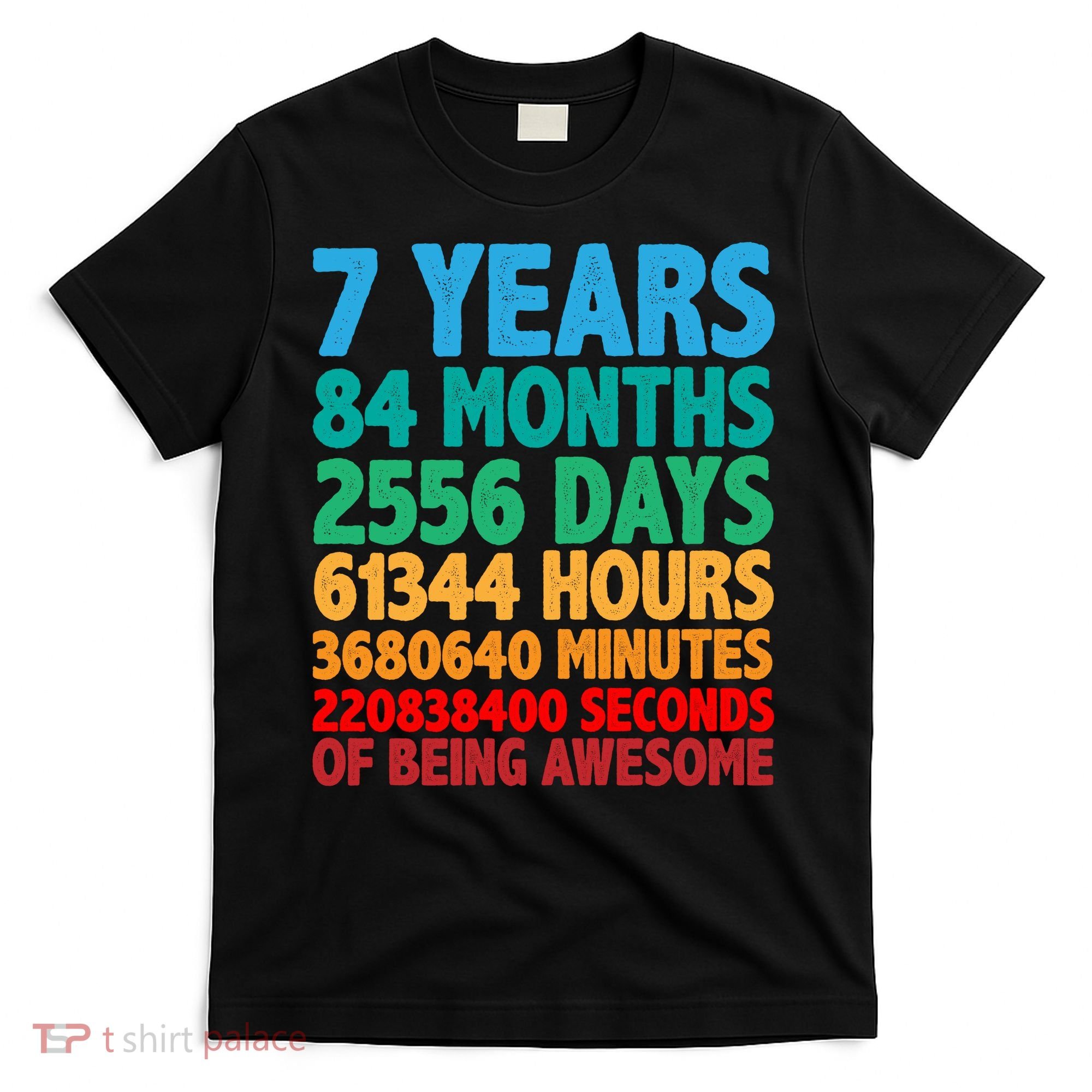 Funny Seven Years Old 7th Birthday T-Shirt