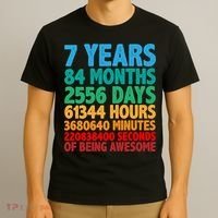 Funny Seven Years Old 7th Birthday T-Shirt thumb 3
