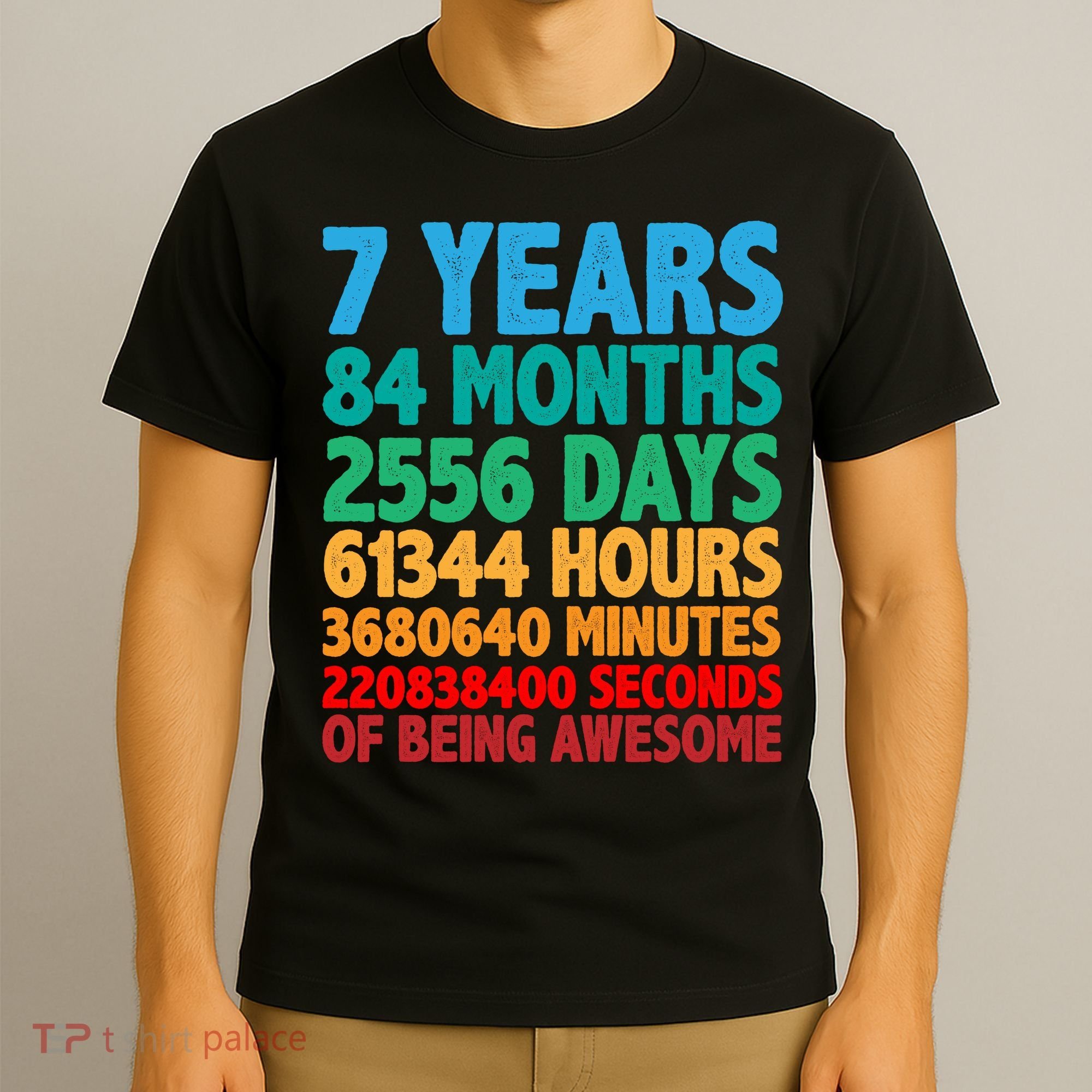 Funny Seven Years Old 7th Birthday T-Shirt