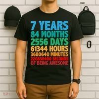 Funny Seven Years Old 7th Birthday T-Shirt thumb 6