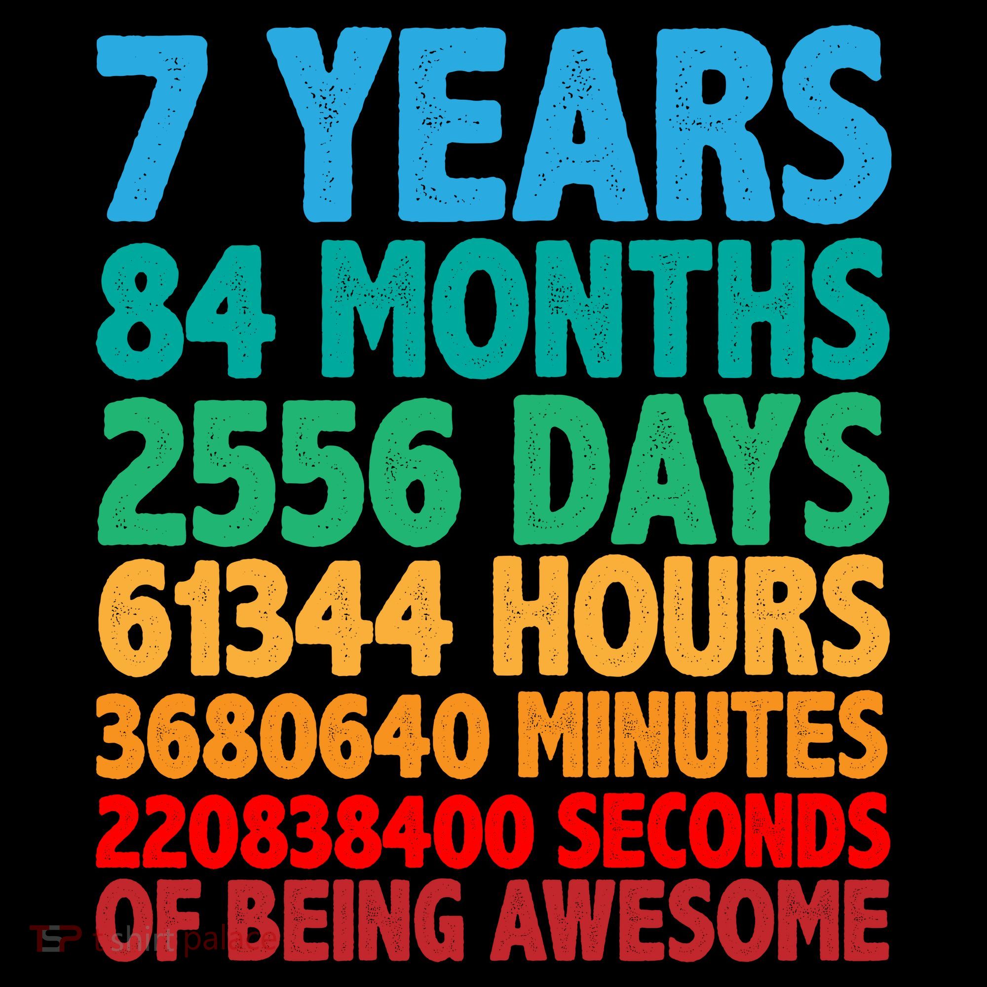 Funny Seven Years Old 7th Birthday Pajama Set