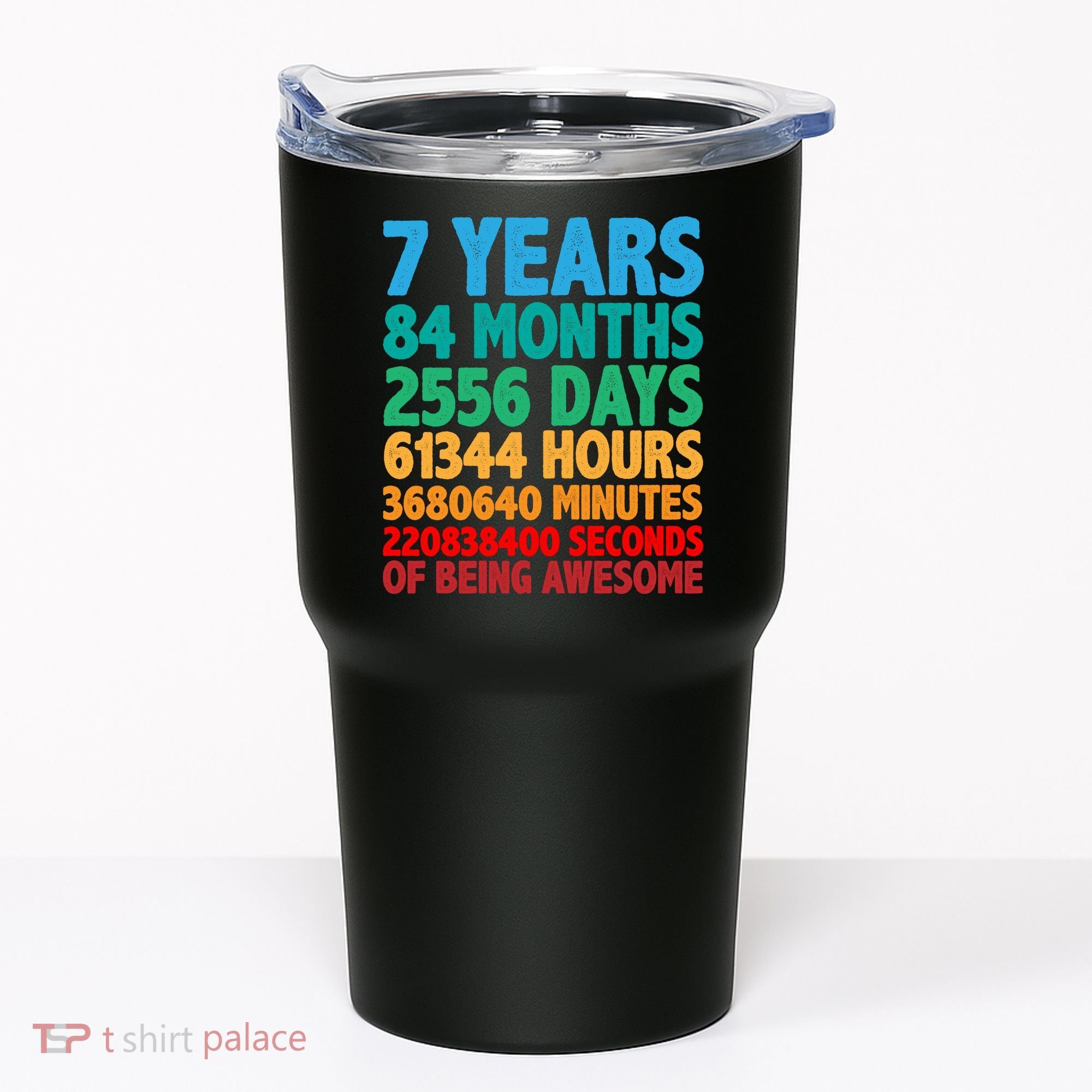 Funny Seven Years Old 7th Birthday Tumbler