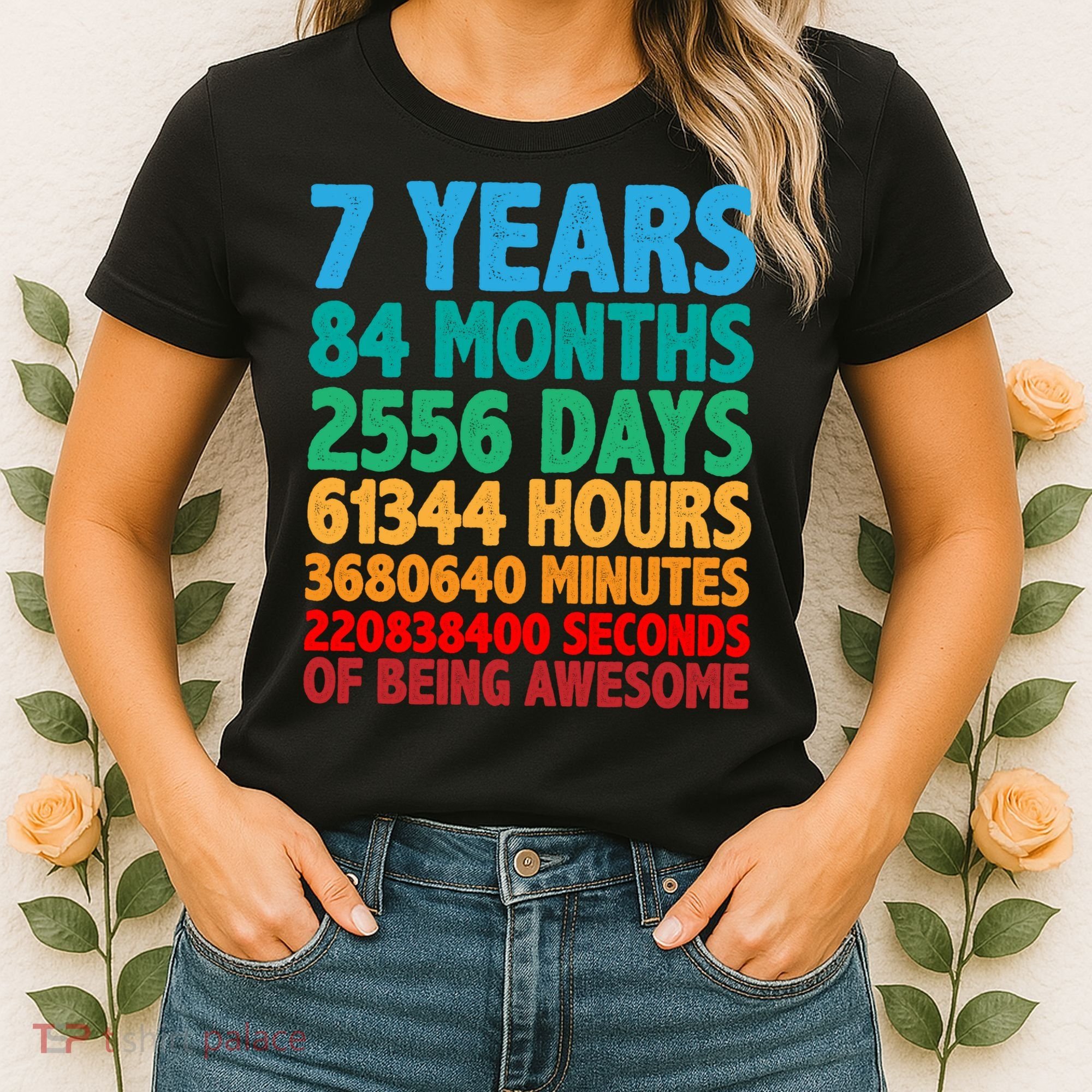 Funny Seven Years Old 7th Birthday Women's T-Shirt