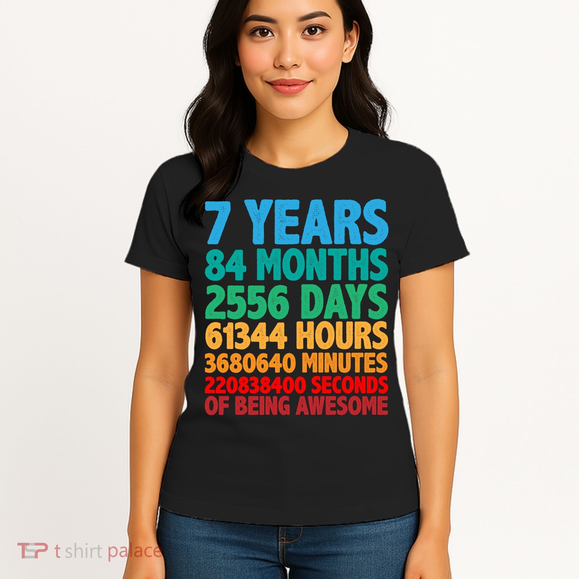 Funny Seven Years Old 7th Birthday Women's T-Shirt