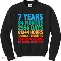 Funny Seven Years Old 7th Birthday Kids Sweatshirt thumb 0