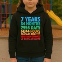 Funny Seven Years Old 7th Birthday Kids Hoodie thumb 3