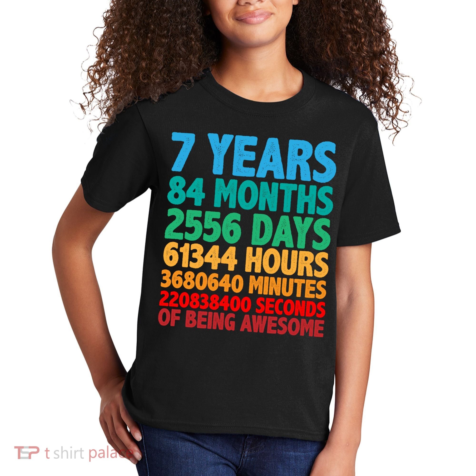 Funny Seven Years Old 7th Birthday Kids T-Shirt