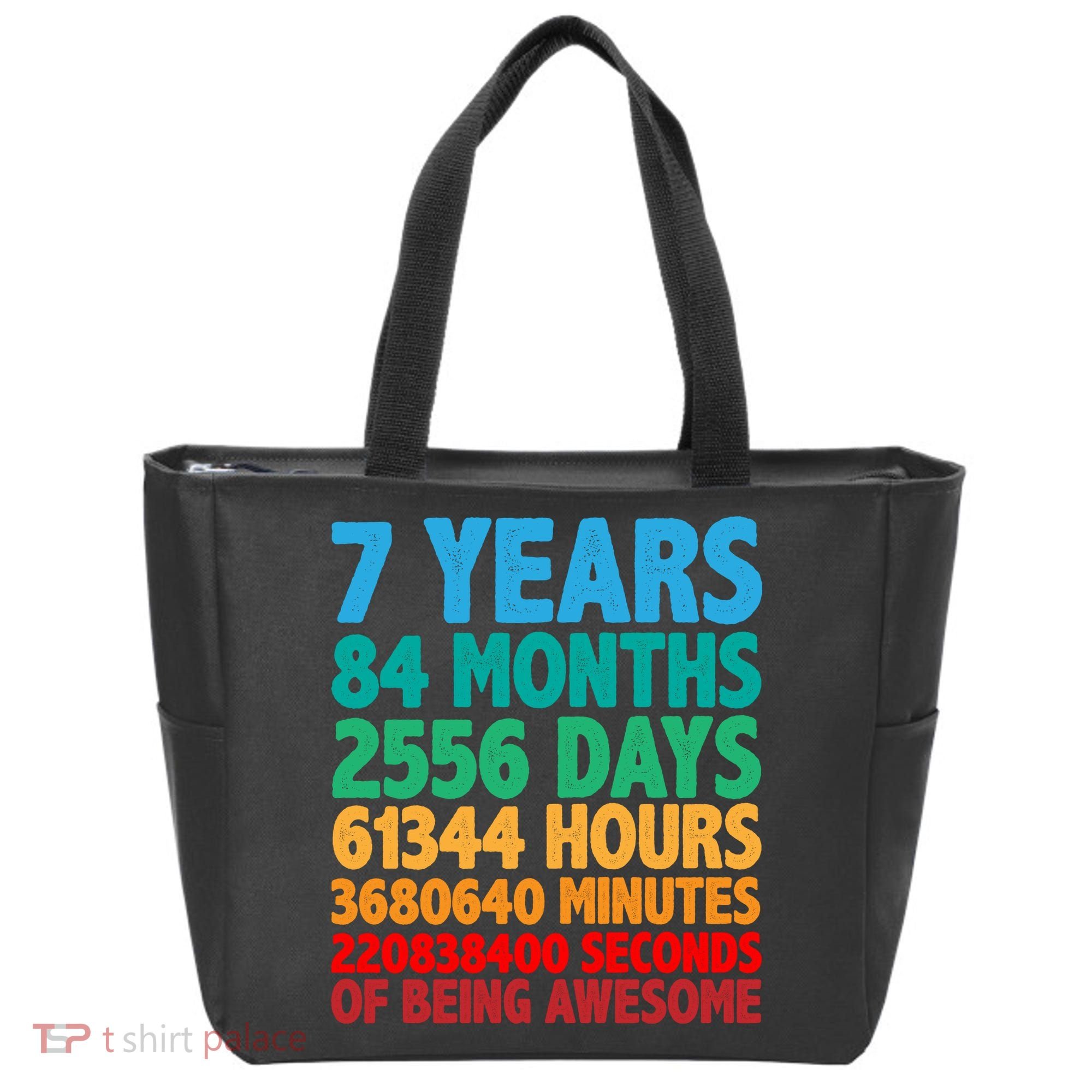 Funny Seven Years Old 7th Birthday Tote Bag
