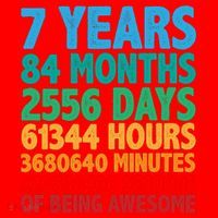 Funny Seven Years Old 7th Birthday Santa Hat thumb 1