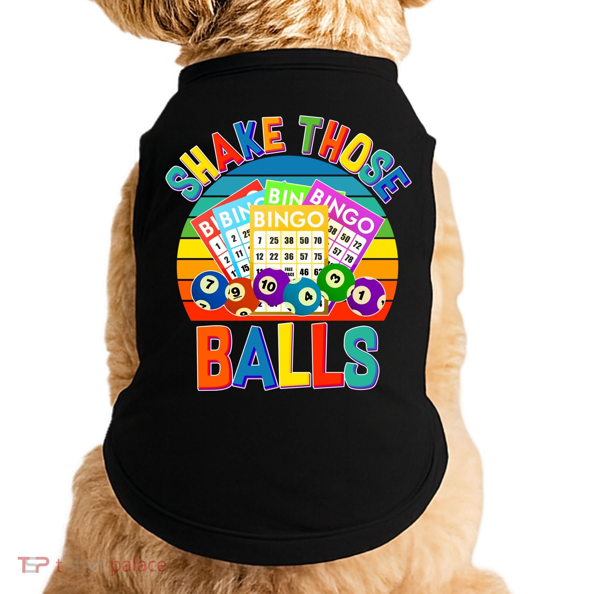 Funny Shake Those Balls Bingo Doggie Tank