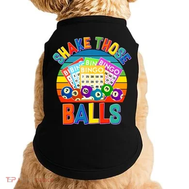Funny Shake Those Balls Bingo Doggie Tank