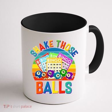 Funny Shake Those Balls Bingo Coffee Mug back