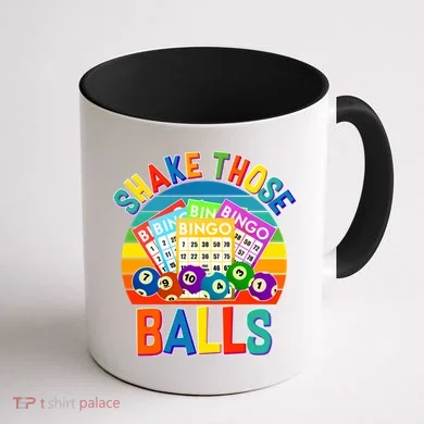 Funny Shake Those Balls Bingo Coffee Mug back