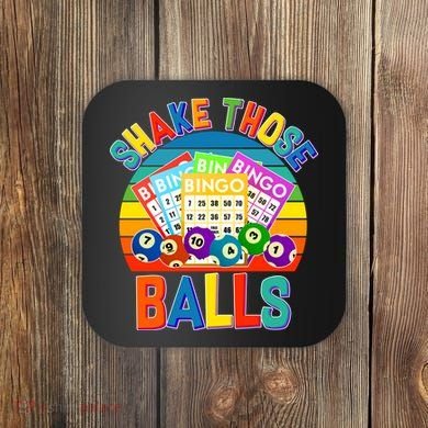 Funny Shake Those Balls Bingo Coaster