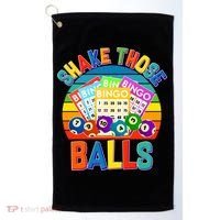 Funny Shake Those Balls Bingo Golf Towel thumb 0