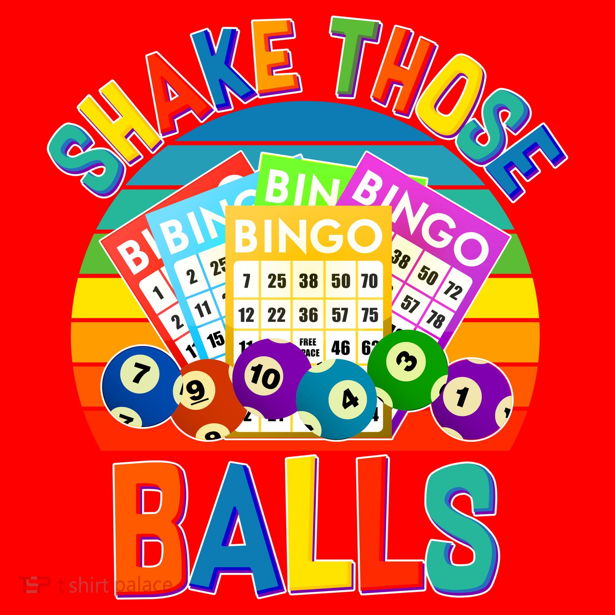 Funny Shake Those Balls Bingo Santa Hat