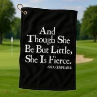 Funny Shakespeare Fierce Quote Golf Towel thumb 1
