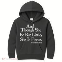 Funny Shakespeare Fierce Quote Kids Hoodie thumb 0