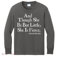 Funny Shakespeare Fierce Quote Kids Long Sleeve Shirt thumb 0