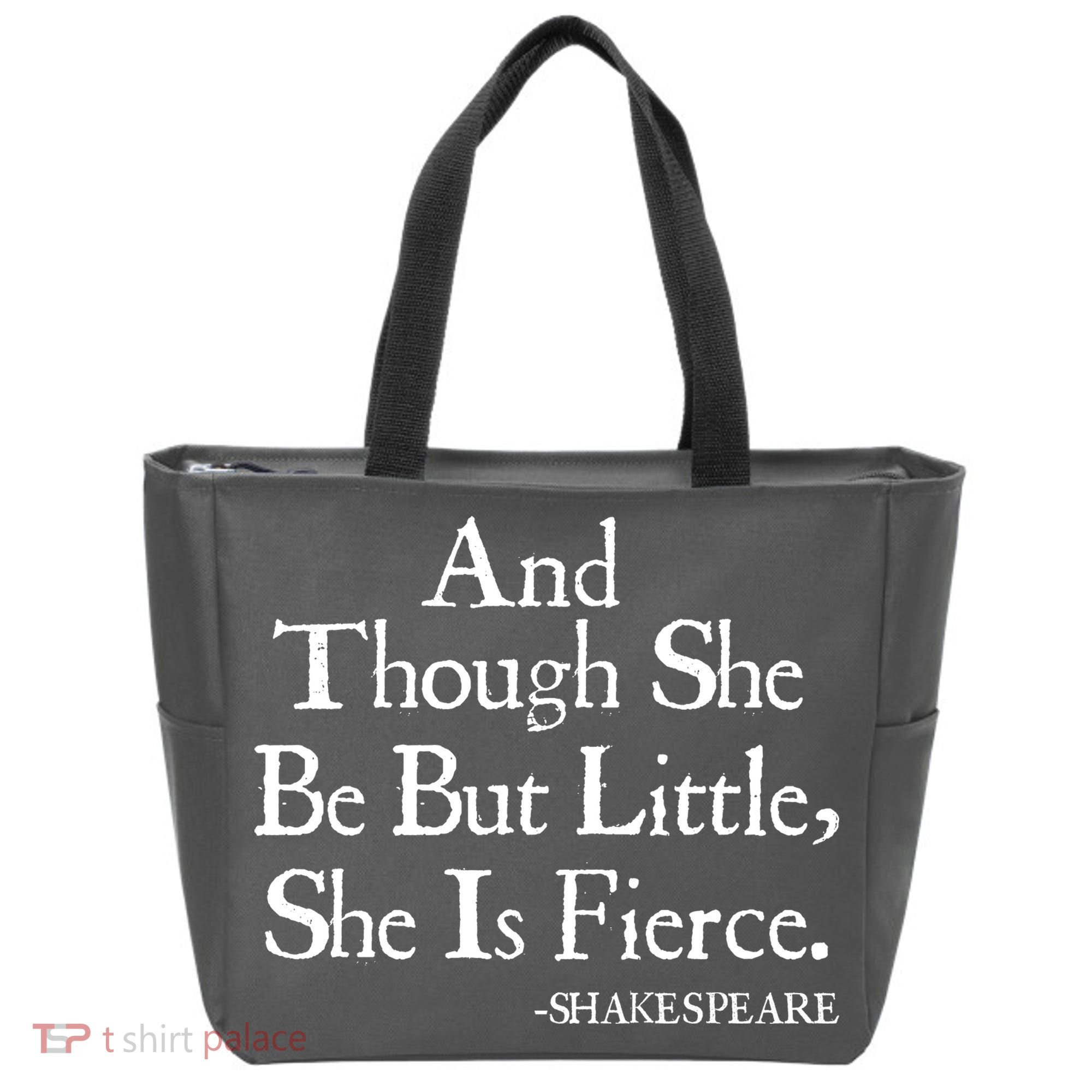 Funny Shakespeare Fierce Quote Tote Bag