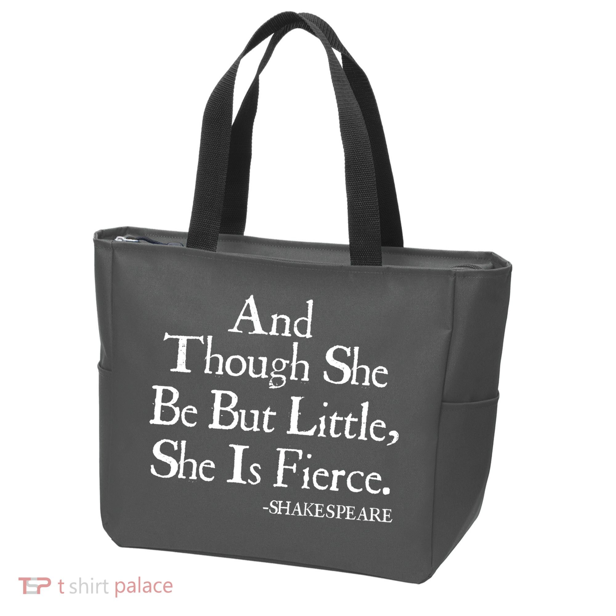 Funny Shakespeare Fierce Quote Tote Bag