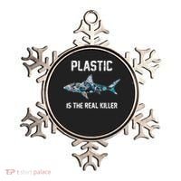 Funny Shark Plastic Is The Real Killer Ornament thumb 0