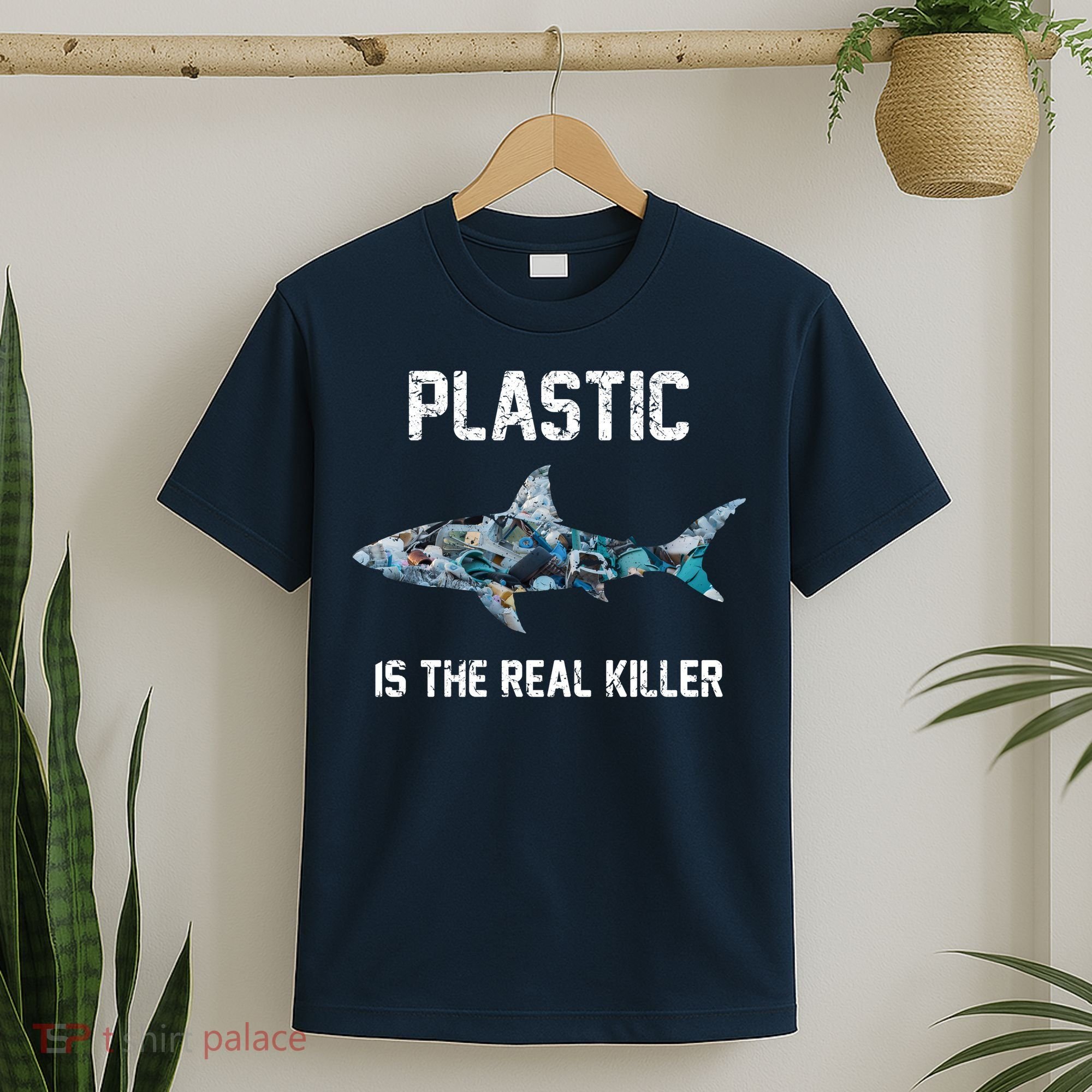 Funny Shark Plastic Is The Real Killer T-Shirt