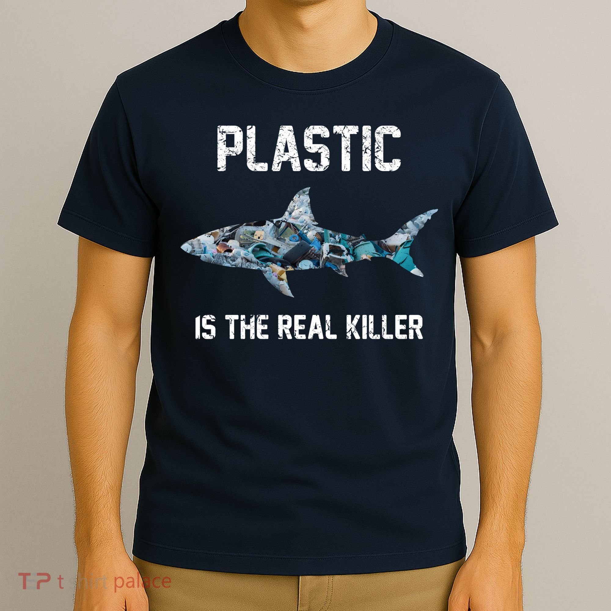 Funny Shark Plastic Is The Real Killer T-Shirt