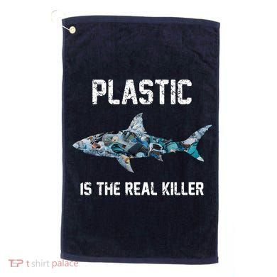 Funny Shark Plastic Is The Real Killer Golf Towel