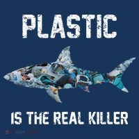 Funny Shark Plastic Is The Real Killer Women's T-Shirt thumb 6