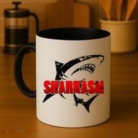 Funny Sharkasm Shark Fan Coffee Mug thumb 4